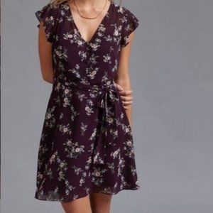 Purple floral summer dress